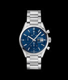 Buy Shop Tag Heuer Carrera Chronograph 41mm Blue Dial Silver Steel Strap Watch for Men - CBK2112.BA0715 USA Online