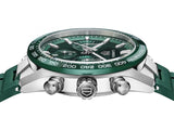 Buy Shop Tag Heuer Carrera Chronograph 44mm Green Dial Green Steel Strap Watch for Men - CBN2A1N.FT6238 USA Online