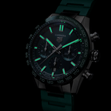 Buy Shop Tag Heuer Carrera Chronograph 44mm Green Dial Green Steel Strap Watch for Men - CBN2A1N.FT6238 USA Online