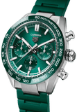 Buy Shop Tag Heuer Carrera Chronograph 44mm Green Dial Green Steel Strap Watch for Men - CBN2A1N.FT6238 USA Online
