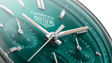 Buy Shop Tag Heuer Carrera Chronograph 44mm Green Dial Green Steel Strap Watch for Men - CBN2A1N.FT6238 USA Online