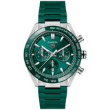 Buy Shop Tag Heuer Carrera Chronograph 44mm Green Dial Green Steel Strap Watch for Men - CBN2A1N.FT6238 USA Online