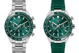 Buy Shop Tag Heuer Carrera Chronograph 44mm Green Dial Silver Steel Strap Watch for Men - CBN2A1N.BA0643 USA Online
