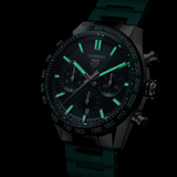 Buy Shop Tag Heuer Carrera Chronograph 44mm Green Dial Green Steel Strap Watch for Men - CBN2A1N.FT6238 USA Online