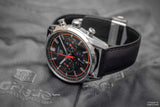 Buy Shop Tag Heuer Carrera Chronograph Black Dial Black Leather Strap Watch for Men - CBN201C.FC6542 USA Online