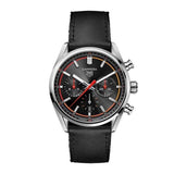 Buy Shop Tag Heuer Carrera Chronograph Black Dial Black Leather Strap Watch for Men - CBN201C.FC6542 USA Online
