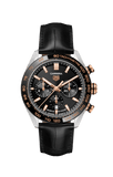 Buy Shop Tag Heuer Carrera Chronograph Black Dial Black Leather Strap Watch for Men - CBN2A5A.FC6481 USA Online
