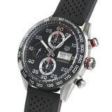 Buy Shop Tag Heuer Carrera Chronograph Black Dial Black Rubber Strap Watch for Men - CBN2A1AA.FT6228 USA Online