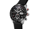 Buy Shop Tag Heuer Carrera Chronograph Black Dial Black Rubber Strap Watch for Men - CBN2A1AA.FT6228 USA Online