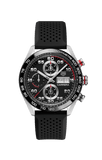Buy Shop Tag Heuer Carrera Chronograph Black Dial Black Rubber Strap Watch for Men - CBN2A1AA.FT6228 USA Online