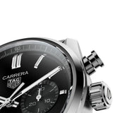 Buy Shop Tag Heuer Carrera Chronograph Black Dial Silver Steel Strap Watch for Men - CBN2010.BA0642 USA Online