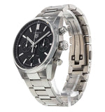 Buy Shop Tag Heuer Carrera Chronograph Black Dial Silver Steel Strap Watch for Men - CBN2010.BA0642 USA Online
