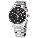 Buy Shop Tag Heuer Carrera Chronograph Black Dial Silver Steel Strap Watch for Men - CBN2010.BA0642 USA Online