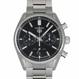Buy Shop Tag Heuer Carrera Chronograph Black Dial Silver Steel Strap Watch for Men - CBN2010.BA0642 USA Online