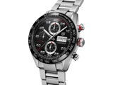 Buy Shop Tag Heuer Carrera Chronograph Black Dial Silver Steel Strap Watch for Men - CBN2A1AA.BA0643 USA Online