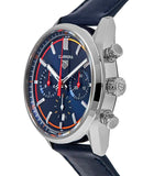 Buy Shop Tag Heuer Carrera Chronograph Blue Dial Blue Leather Strap Watch for Men - CBN201D.FC6543 USA Online