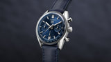 Buy Shop Tag Heuer Carrera Chronograph Blue Dial Blue Leather Strap Watch for Men - CBS2212.FC6535 USA Online