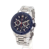 Buy Shop Tag Heuer Carrera Chronograph Blue Dial Silver Steel Strap Watch for Men - CBG2A11.BA0654 USA Online