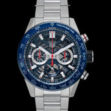 Buy Shop Tag Heuer Carrera Chronograph Blue Dial Silver Steel Strap Watch for Men - CBG2A11.BA0654 USA Online