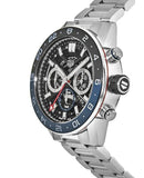 Buy Shop Tag Heuer Carrera Chronograph Blue Dial Silver Steel Strap Watch for Men - CBG2A1Z.BA0658 USA Online
