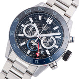 Buy Shop Tag Heuer Carrera Chronograph Blue Dial Silver Steel Strap Watch for Men - CBG2A1Z.BA0658 USA Online