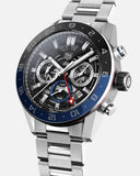 Buy Shop Tag Heuer Carrera Chronograph Blue Dial Silver Steel Strap Watch for Men - CBG2A1Z.BA0658 USA Online