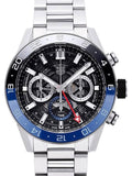 Buy Shop Tag Heuer Carrera Chronograph Blue Dial Silver Steel Strap Watch for Men - CBG2A1Z.BA0658 USA Online