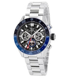 Buy Shop Tag Heuer Carrera Chronograph Blue Dial Silver Steel Strap Watch for Men - CBG2A1Z.BA0658 USA Online