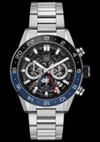 Buy Shop Tag Heuer Carrera Chronograph Blue Dial Silver Steel Strap Watch for Men - CBG2A1Z.BA0658 USA Online