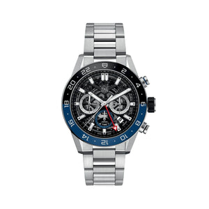 Buy Shop Tag Heuer Carrera Chronograph Blue Dial Silver Steel Strap Watch for Men - CBG2A1Z.BA0658 USA Online