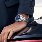 Buy Shop Tag Heuer Carrera Chronograph Blue Dial Silver Steel Strap Watch for Men - CBN2011.BA0642 USA Online