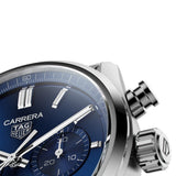 Buy Shop Tag Heuer Carrera Chronograph Blue Dial Silver Steel Strap Watch for Men - CBN2011.BA0642 USA Online