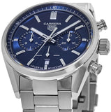 Buy Shop Tag Heuer Carrera Chronograph Blue Dial Silver Steel Strap Watch for Men - CBN2011.BA0642 USA Online