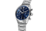 Buy Shop Tag Heuer Carrera Chronograph Blue Dial Silver Steel Strap Watch for Men - CBN2011.BA0642 USA Online