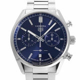 Buy Shop Tag Heuer Carrera Chronograph Blue Dial Silver Steel Strap Watch for Men - CBN2011.BA0642 USA Online