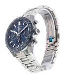 Buy Shop Tag Heuer Carrera Chronograph Blue Dial Silver Steel Strap Watch for Men - CBN2A1A.BA0643 USA Online