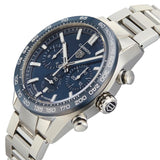 Buy Shop Tag Heuer Carrera Chronograph Blue Dial Silver Steel Strap Watch for Men - CBN2A1A.BA0643 USA Online