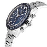 Buy Shop Tag Heuer Carrera Chronograph Blue Dial Silver Steel Strap Watch for Men - CBN2A1A.BA0643 USA Online