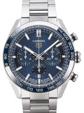 Buy Shop Tag Heuer Carrera Chronograph Blue Dial Silver Steel Strap Watch for Men - CBN2A1A.BA0643 USA Online