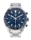Buy Shop Tag Heuer Carrera Chronograph Blue Dial Silver Steel Strap Watch for Men - CBN2A1A.BA0643 USA Online