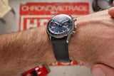Buy Shop Tag Heuer Carrera Chronograph Blue Dial Blue Leather Strap Watch for Men - CBS2212.FC6535 USA Online