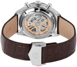Buy Shop Tag Heuer Carrera Chronograph Grey Dial Brown Leather Strap Watch for Men - CBN2012.FC6483 USA Online
