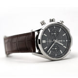 Buy Shop Tag Heuer Carrera Chronograph Grey Dial Brown Leather Strap Watch for Men - CBN2012.FC6483 USA Online