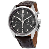 Buy Shop Tag Heuer Carrera Chronograph Grey Dial Brown Leather Strap Watch for Men - CBN2012.FC6483 USA Online