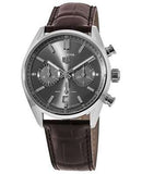 Buy Shop Tag Heuer Carrera Chronograph Grey Dial Brown Leather Strap Watch for Men - CBN2012.FC6483 USA Online