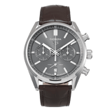 Buy Shop Tag Heuer Carrera Chronograph Grey Dial Brown Leather Strap Watch for Men - CBN2012.FC6483 USA Online