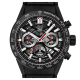Buy Shop Tag Heuer Carrera Chronograph Steel & Ceramic Black Dial Black Rubber Strap Watch for Men - CBG2090.FT6145 USA Online
