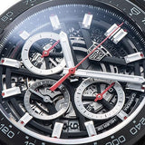 Buy Shop Tag Heuer Carrera Chronograph Steel & Ceramic Black Dial Black Rubber Strap Watch for Men - CBG2090.FT6145 USA Online