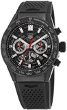 Buy Shop Tag Heuer Carrera Chronograph Steel & Ceramic Black Dial Black Rubber Strap Watch for Men - CBG2090.FT6145 USA Online