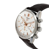 Buy Shop Tag Heuer Carrera Chronograph White Dial Brown Leather Strap Watch for Men - CBN2013.FC6483 USA Online